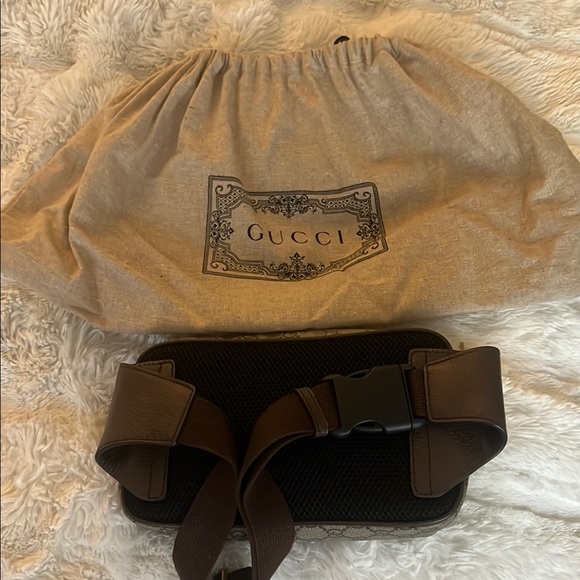 Gucci Brown and Green Belt Bag - Picture 3 of 4